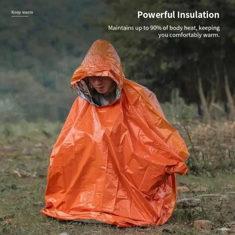 Poncho Térmico de Sobrevivênci - Survival Blanket Reflective avaliação e preço