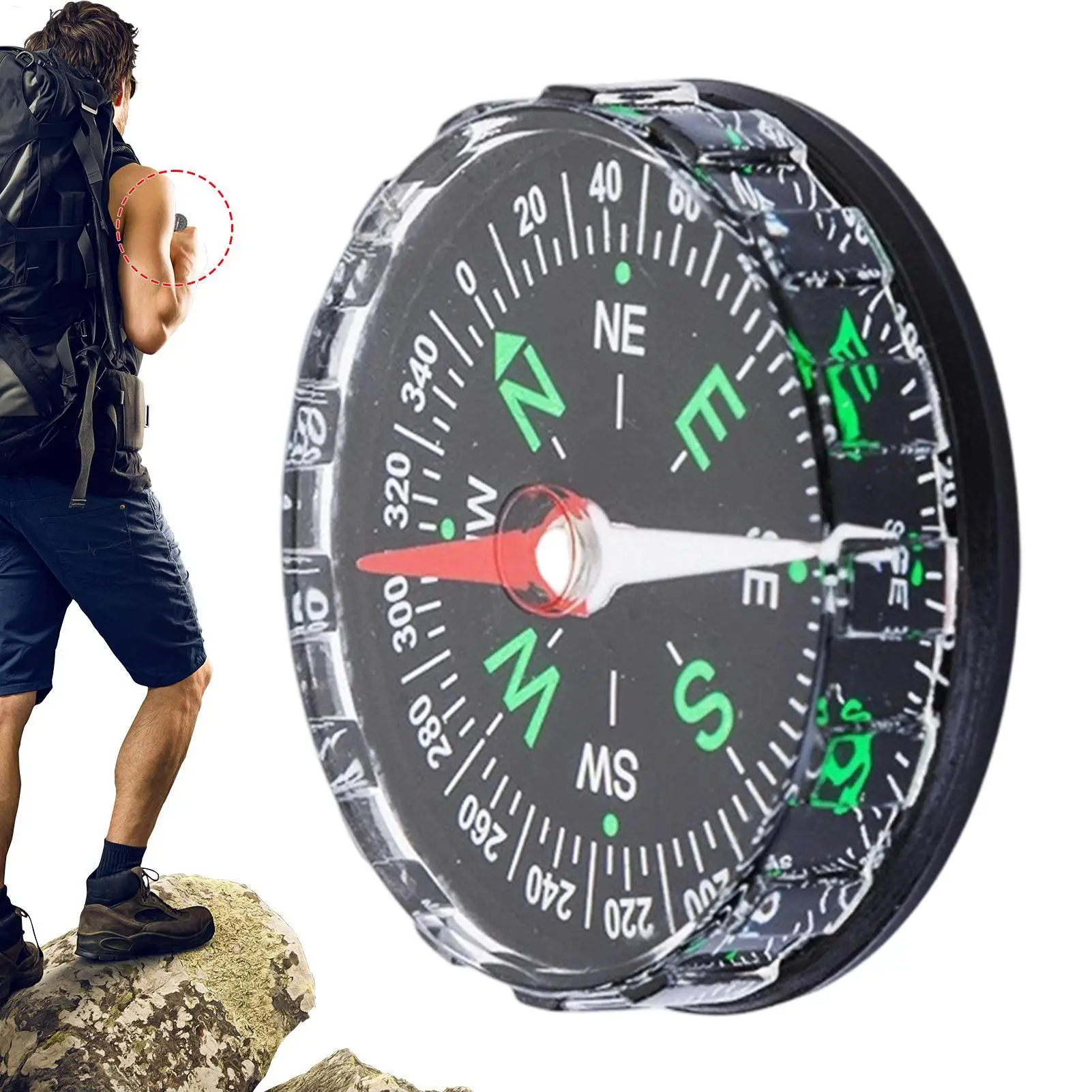 Bússola Magnética Portátil de  - Compass Lensatic avaliação e preço